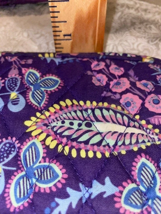 Vera Bradley Floral Wristlet Wallet - Purple - Picture 16 of 16